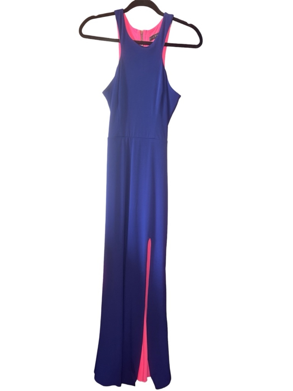 City studio Royal Blue & Hot Pink Racerback Maxi Dress 5 6